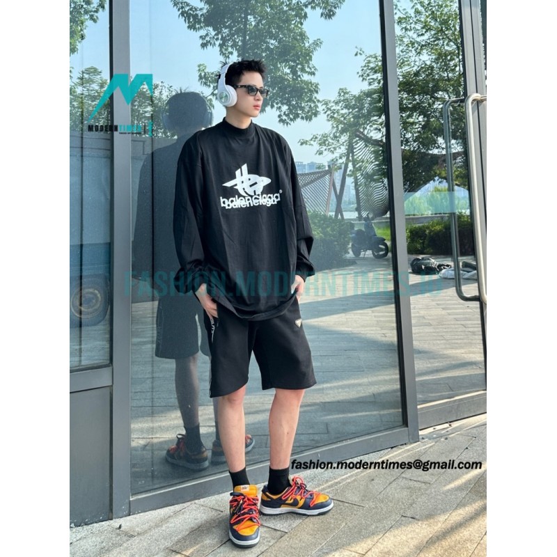 Balenciaga - 23SS Overlapping Letter Long Sleeve T-shirt