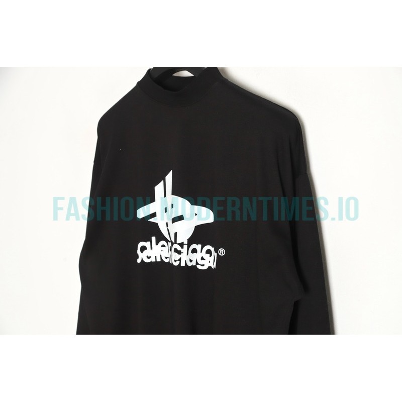 Balenciaga - 23SS Overlapping Letter Long Sleeve T-shirt