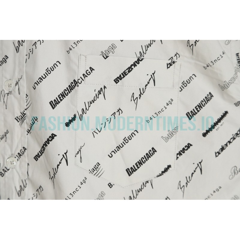 Balenciaga - 23FW Full Logo Signature Shirt
