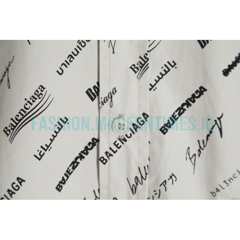 Balenciaga - 23FW Full Logo Signature Shirt