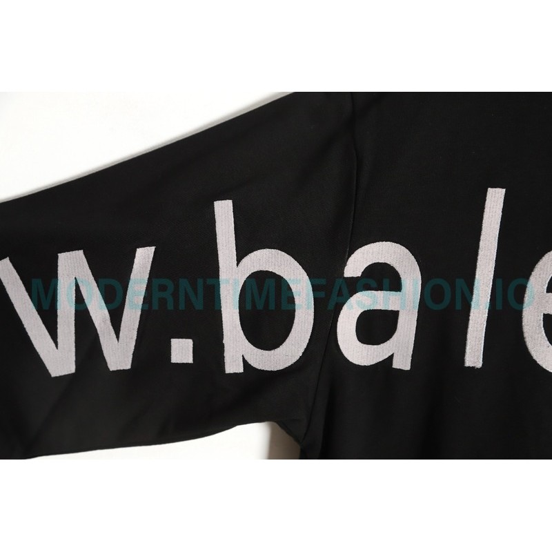 Balenciaga - 23Fw One-piece Seamless Embroidery Website Long Sleeve T-shirt