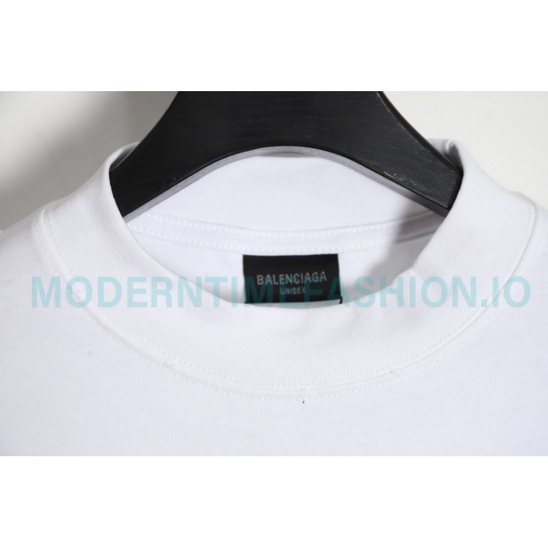 Balenciaga - 23Fw One-piece Seamless Embroidery Website Long Sleeve T-shirt
