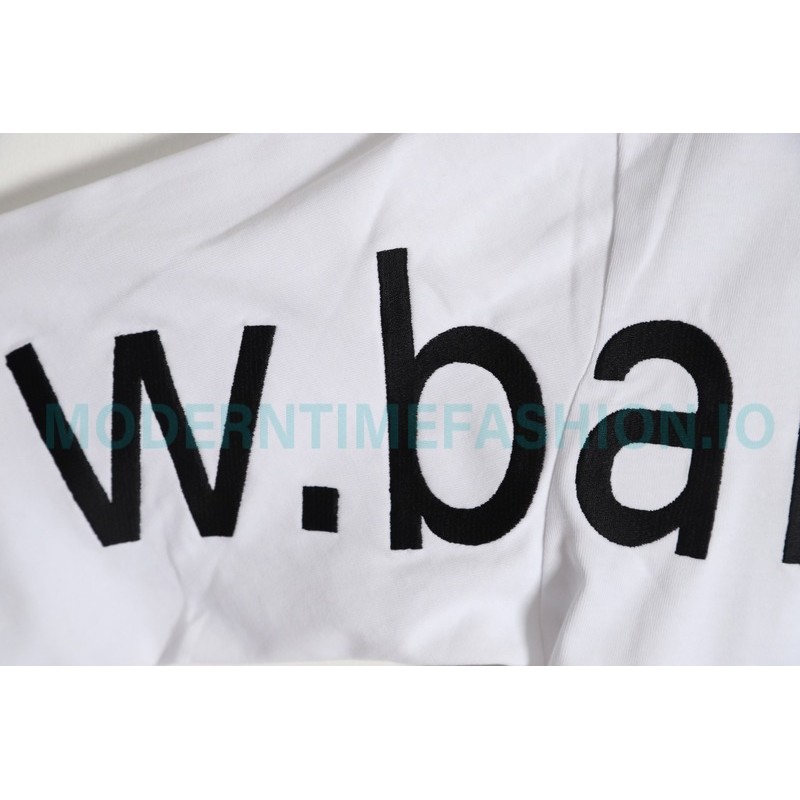 Balenciaga - 23Fw One-piece Seamless Embroidery Website Long Sleeve T-shirt