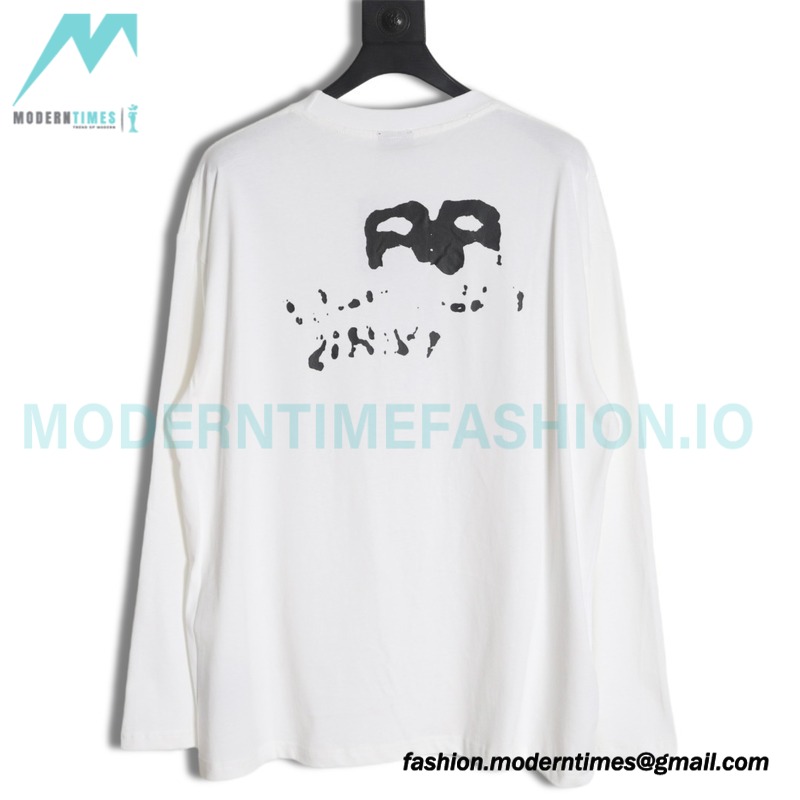 Balenciaga - Graffiti Double B Print Long Sleeve T-shirt