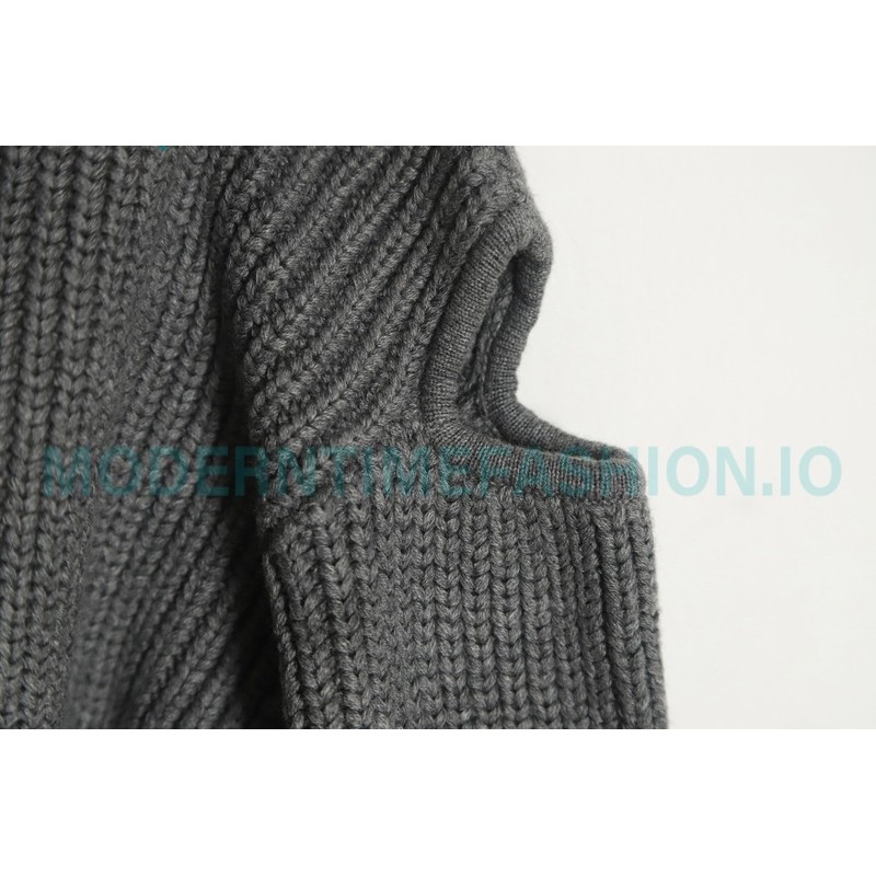 Bottega Veneta - 23FW Hollowed-out Shoulder Crewneck Sweater