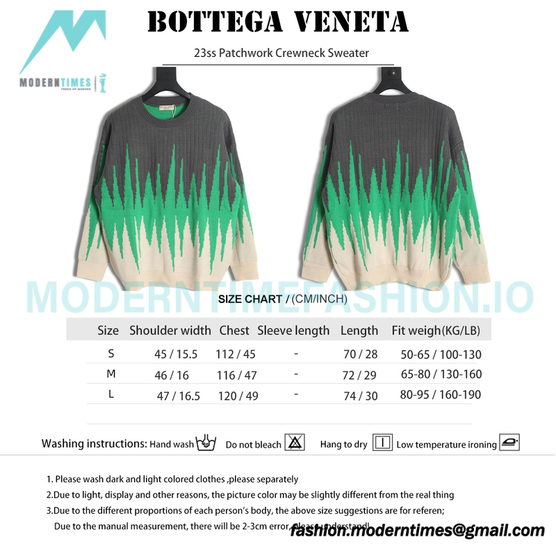 Bottega Veneta - 23ss Patchwork Crewneck Sweater