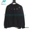 Chrome Hearts - 23FW Leather Star Ironed Diamond Crew-neck Hoodie