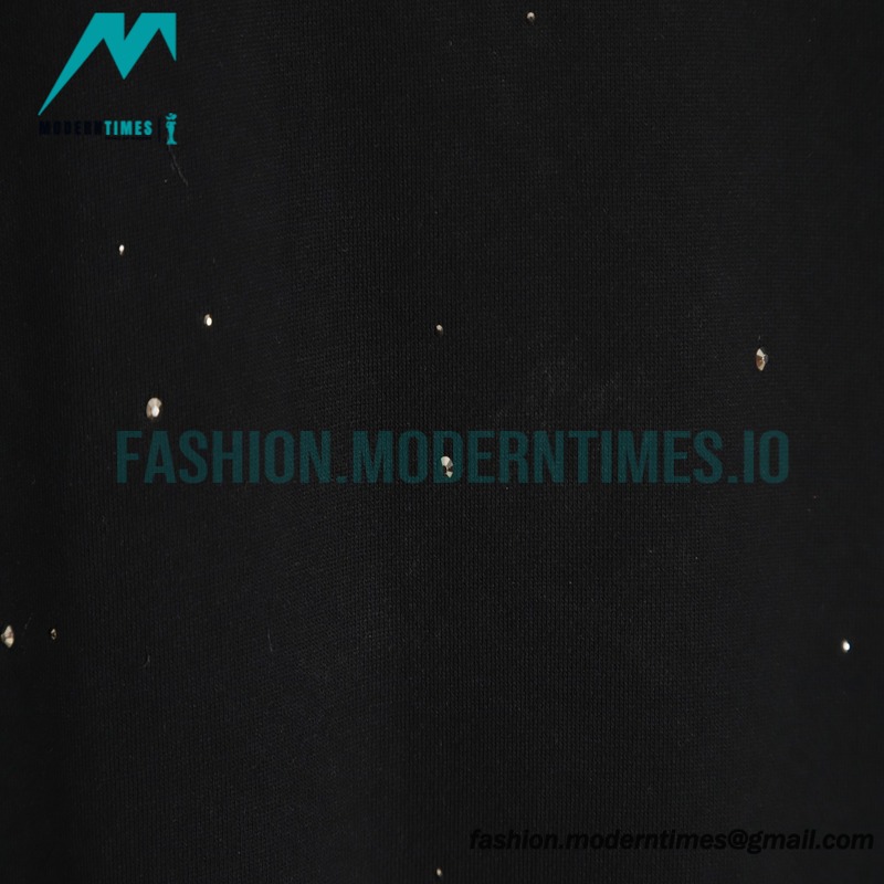 Chrome Hearts - 23FW Leather Star Ironed Diamond Crew-neck Hoodie
