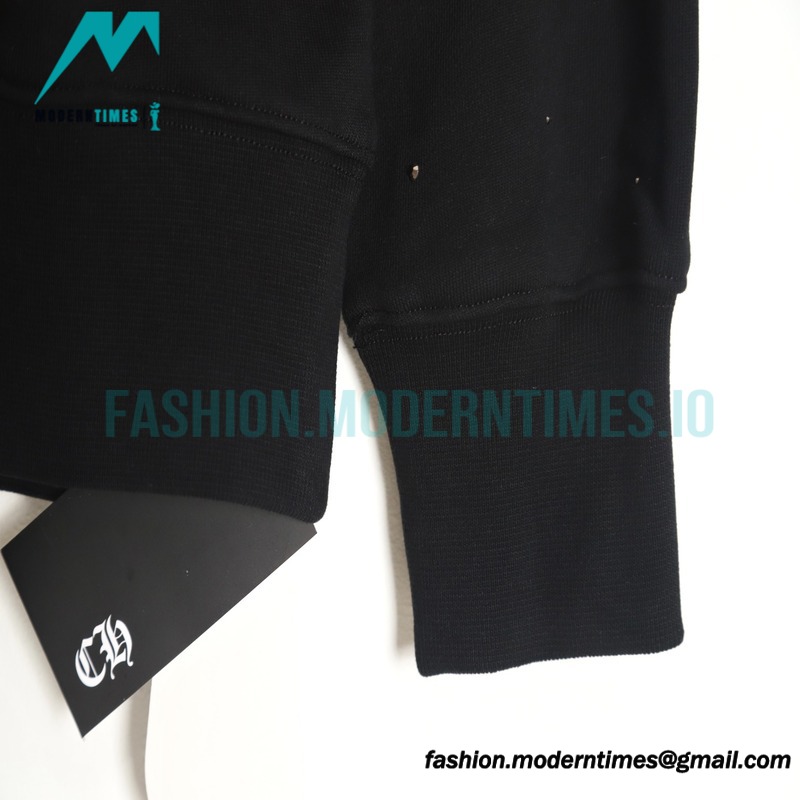 Chrome Hearts - 23FW Leather Star Ironed Diamond Crew-neck Hoodie