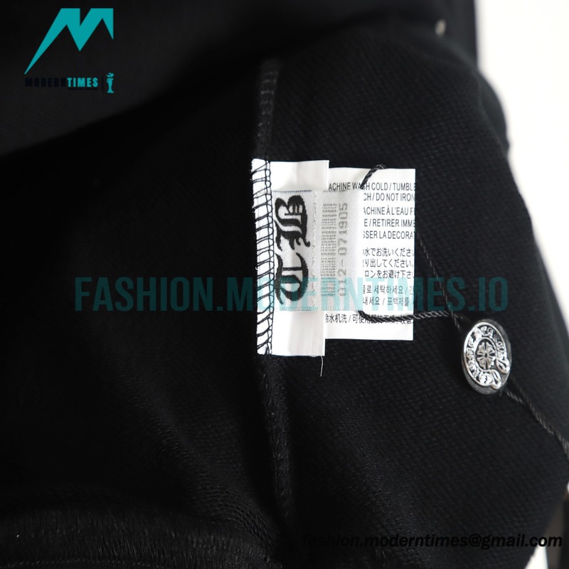 Chrome Hearts - 23FW Leather Star Ironed Diamond Crew-neck Hoodie