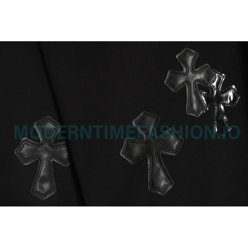 Chrome Hearts - Leather Label Crew-neck Hoodie