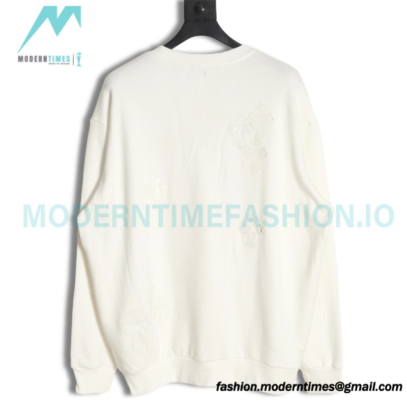 Chrome Hearts - Leather Label Crew-neck Hoodie