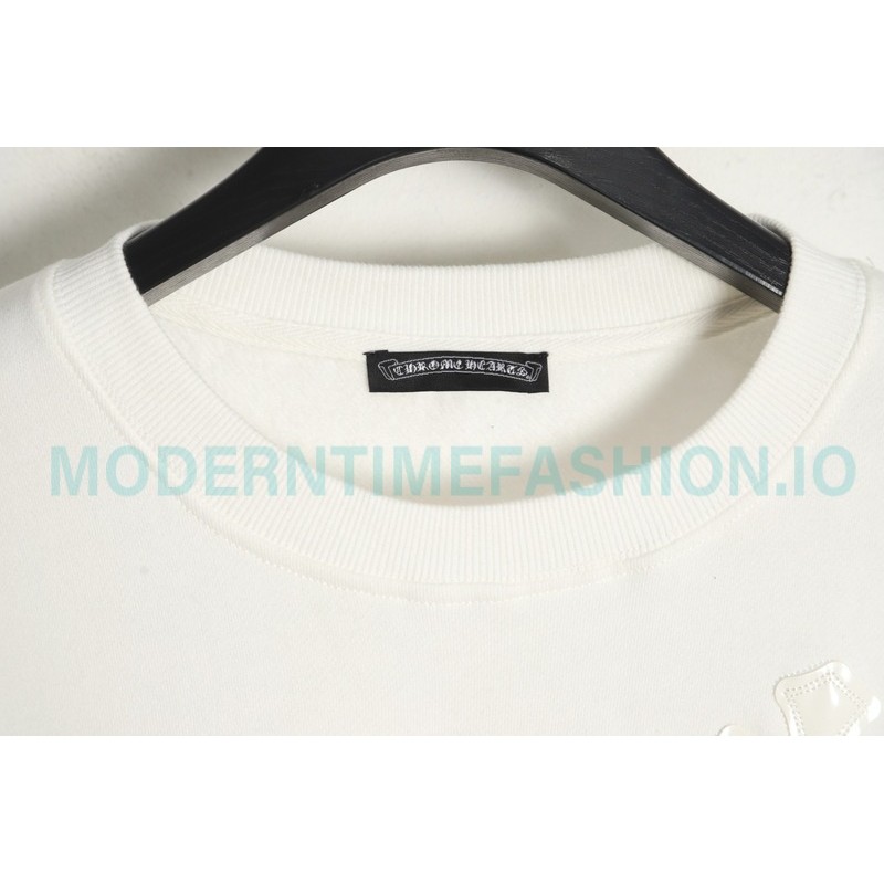 Chrome Hearts - Leather Label Crew-neck Hoodie