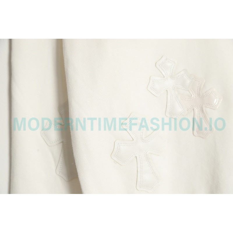 Chrome Hearts - Leather Label Crew-neck Hoodie
