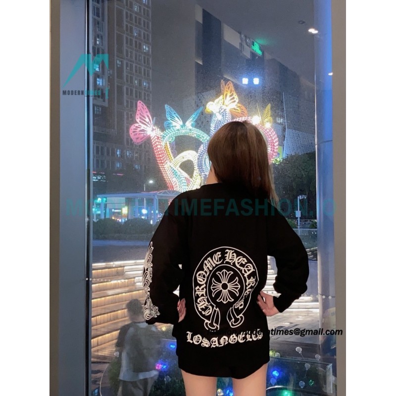 Chrome Hearts - 23FW Kirin Arms Printed Round Neck Hoodie