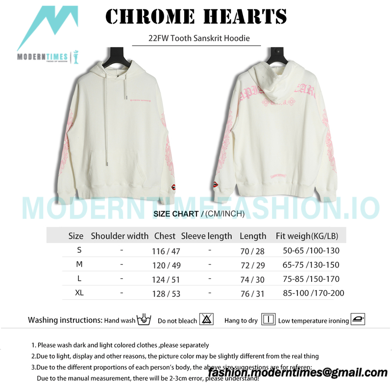 Chrome Hearts - 22FW Tooth Sanskrit Hoodie