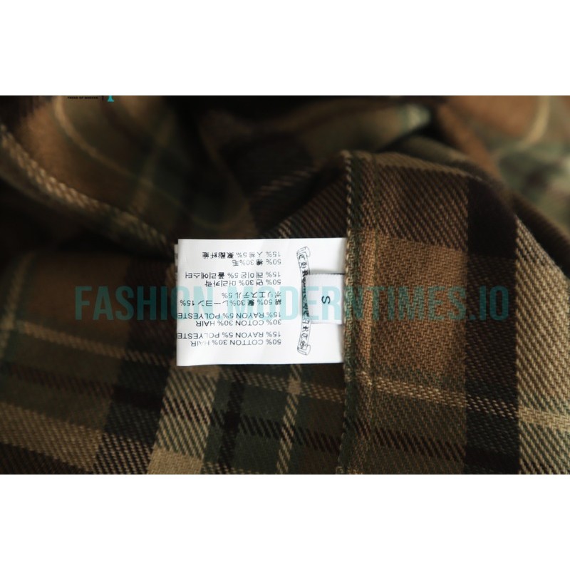 Chrome Hearts - Flannel Plaid Half-zip Shirt