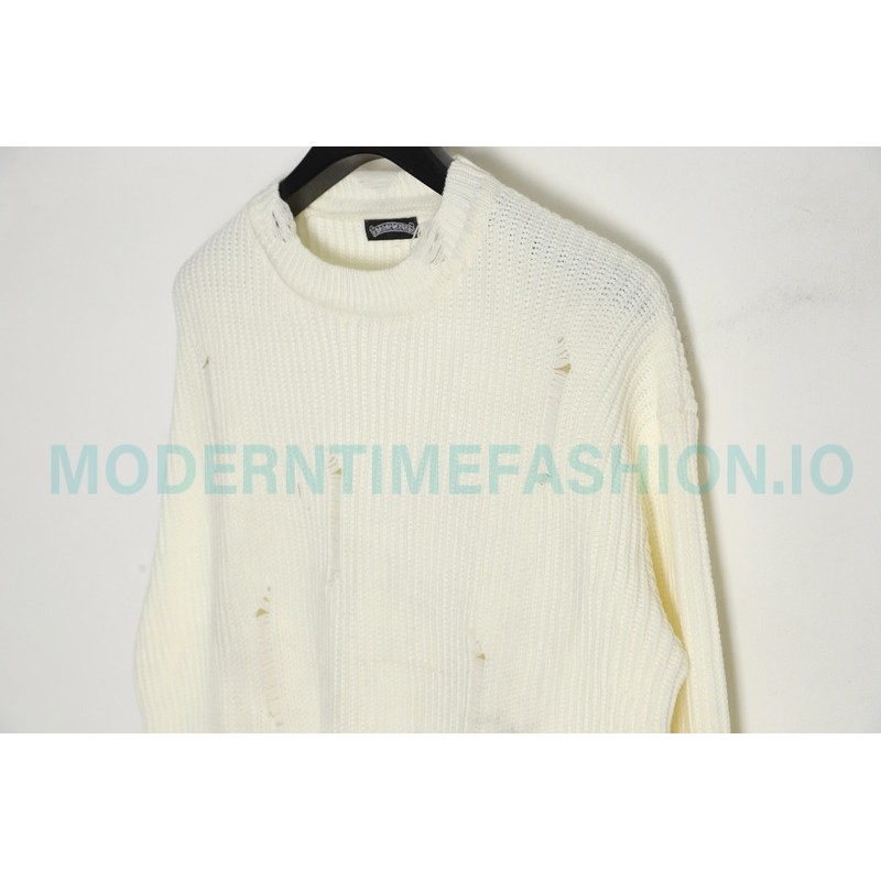 Chrome Hearts - Cross Leather Crewneck Sweater
