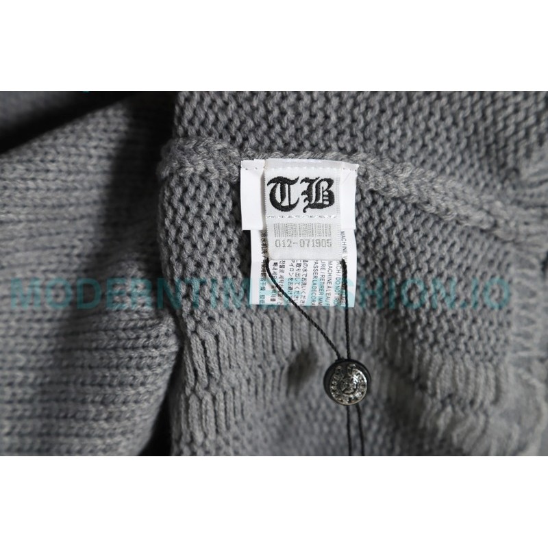 Chrome Hearts - Cross Leather Crewneck Sweater