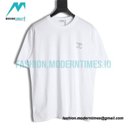Chanel - 23ss Rhinestone Logo Short Sleeve