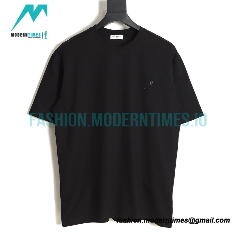 Chanel - 23ss Rhinestone Logo Short Sleeve