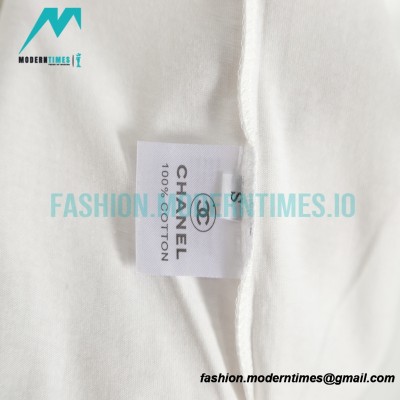 Chanel - 21ss Small Embroidered Short Sleeve T-shirt