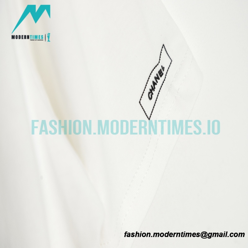 Chanel - 21ss Small Embroidered Short Sleeve T-shirt