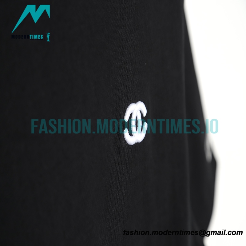 Chanel - 21ss Small Embroidered Short Sleeve T-shirt