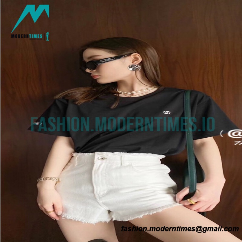 Chanel - 21ss Small Embroidered Short Sleeve T-shirt