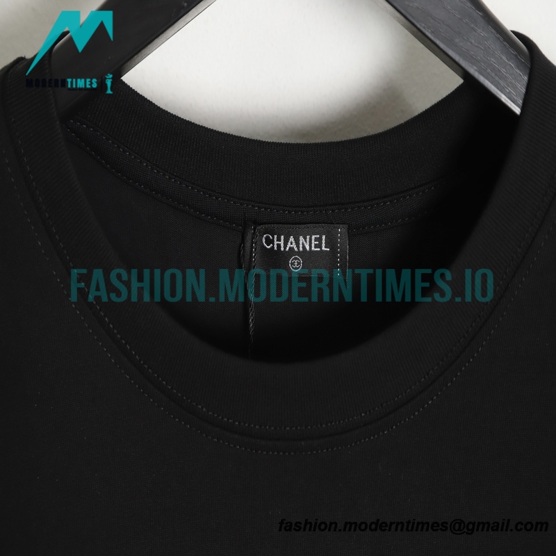 Chanel - 22ss Flash Diamond Reflective Strip Short Sleeve