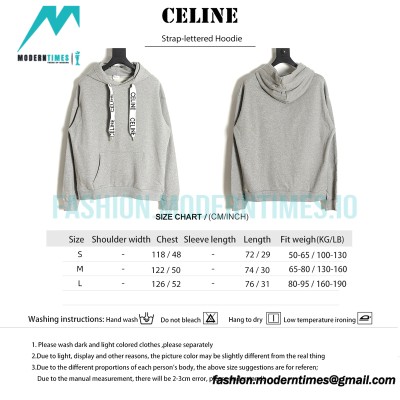 Celine - Strap-lettered Hoodie