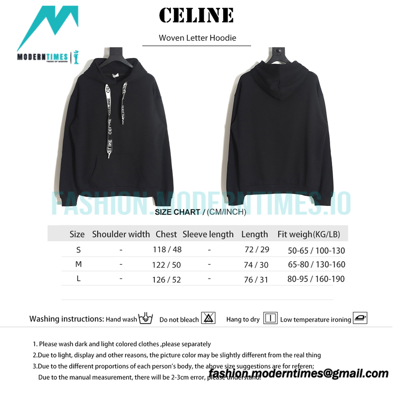 Celine - Strap-lettered Hoodie