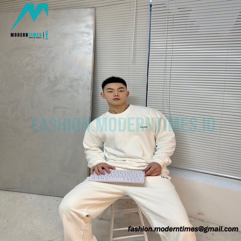 Celine -Small-lettered Print Hoodie