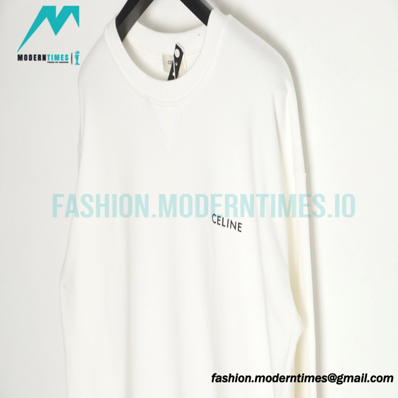 Celine -Small-lettered Print Hoodie