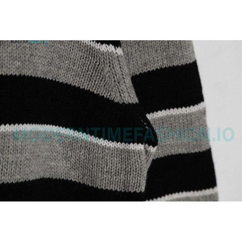 Celine - 23 New Arcde Triomphe Striped Embroidered Sweater