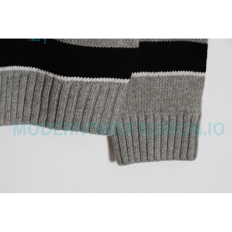 Celine - 23 New Arcde Triomphe Striped Embroidered Sweater