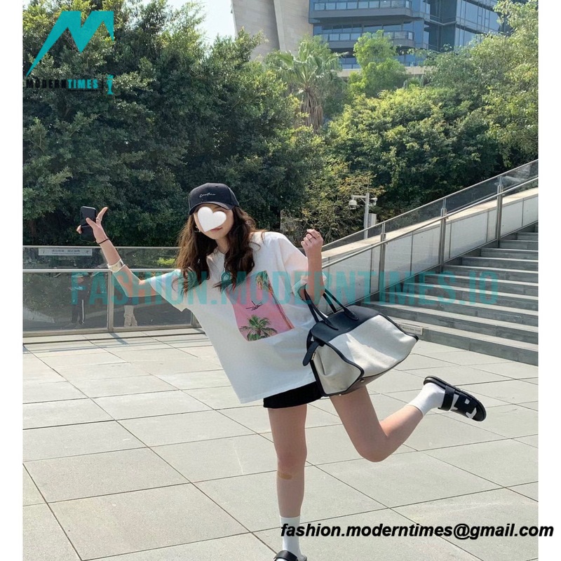 Celine - 23SS Oil Coconut Print Short Sleeve T-shirt