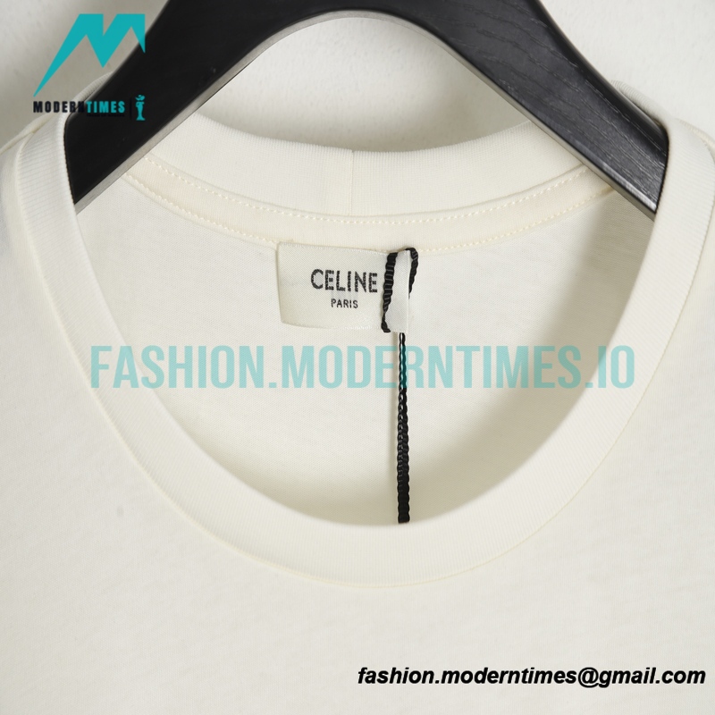 Celine - 23SS Oil Coconut Print Short Sleeve T-shirt