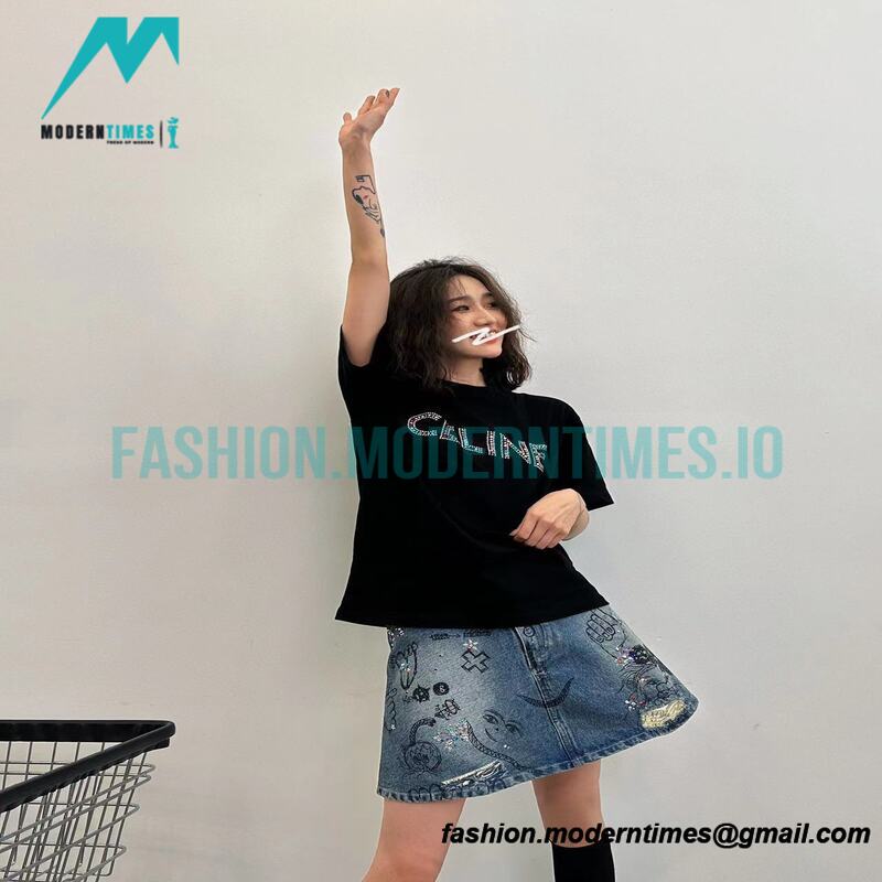 Celine - 23SS Color Diamond Monogram Short Sleeve T-shirt