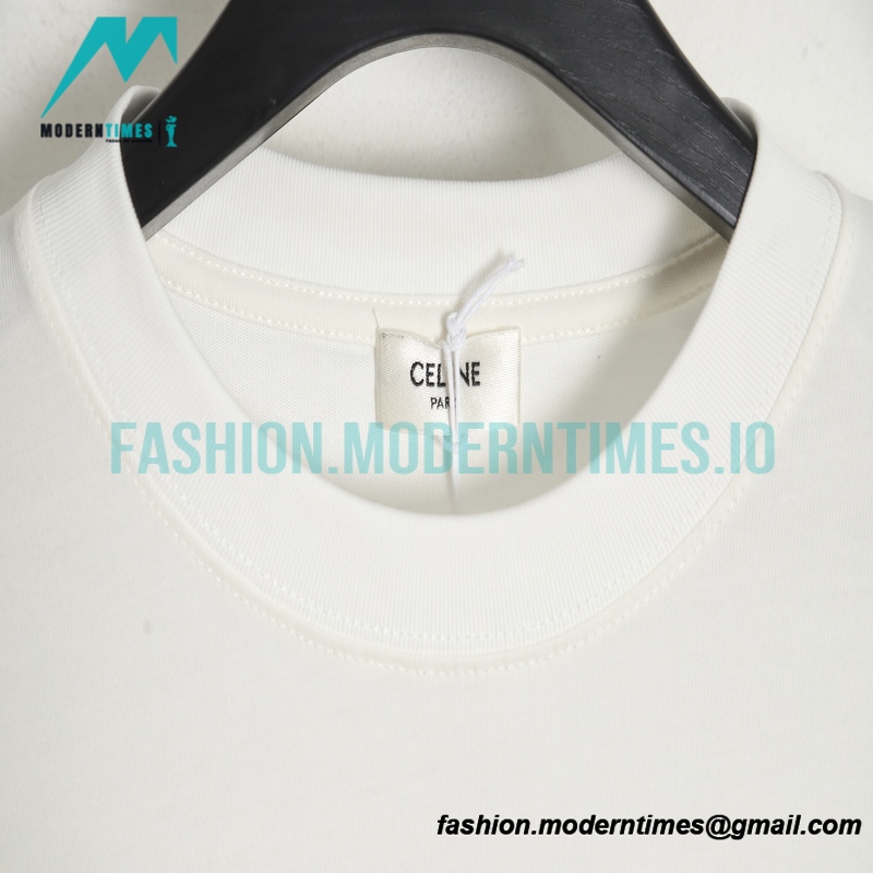 Celine - 2023 New Style Printed Monogram Short Sleeve T-shirt