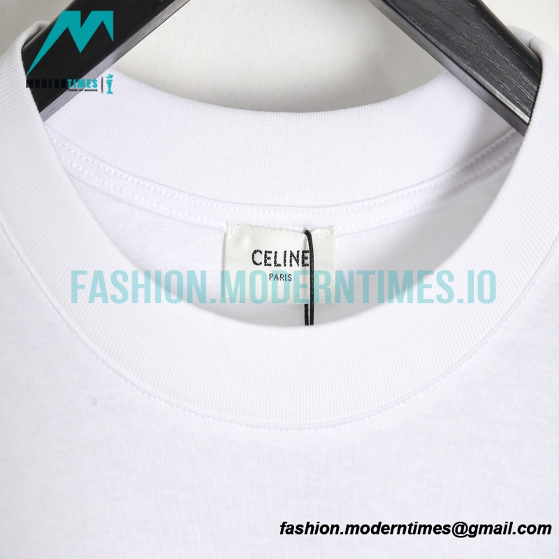 Celine - 22SS Studded Heart Letter Short Sleeve T-shirt