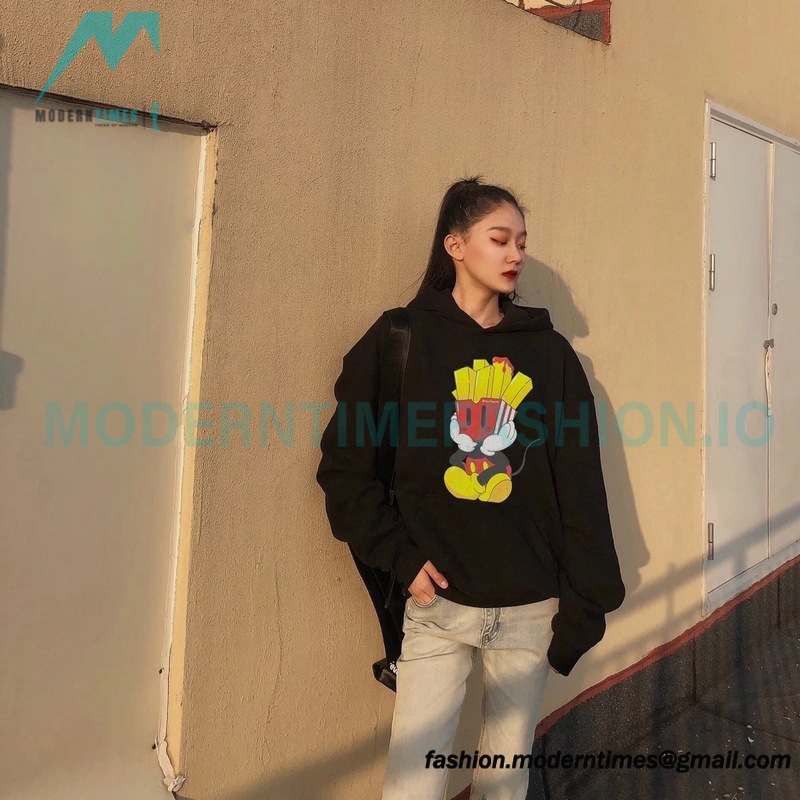 Drew House - American Fries Cartoon Made Old Hoodie