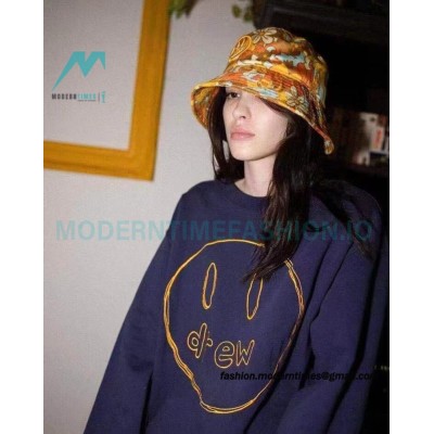 Drew House - Gold Embroidered Smiley Face Crew-neck Hoodie 
