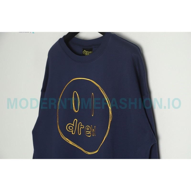 Drew House - Gold Embroidered Smiley Face Crew-neck Hoodie 