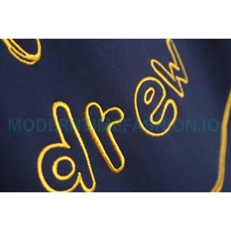 Drew House - Gold Embroidered Smiley Face Crew-neck Hoodie 