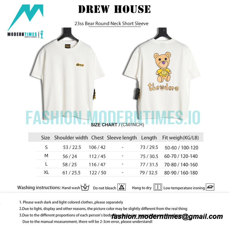 Drew House - 23ss Bear Round Neck Short Sleeve