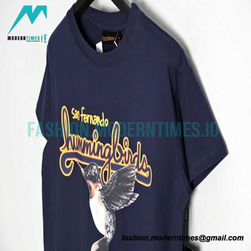 Drew House - Hummingbird Print Round Neck Short Sleeve