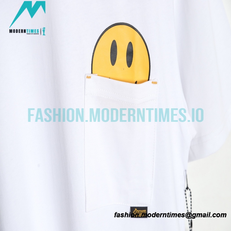 Drew House - Smiley Face Printed Short-sleeved T-shirt