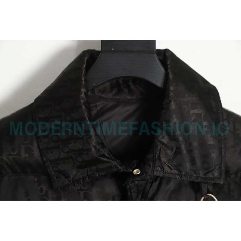 Dior - 20FW Full Print Dark Print Presbyte Lapel Down Jacket