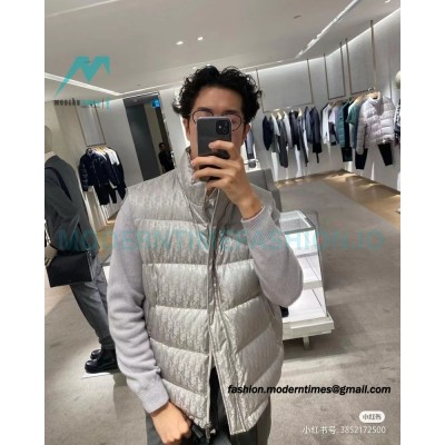 Dior - 20FW Full Print Dark Print Presbyte Down Vest